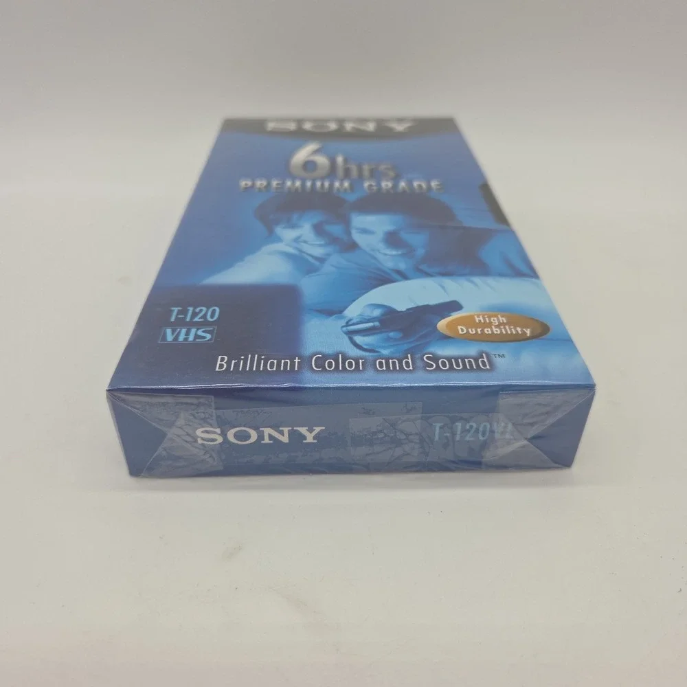 NEW Lot Of 8 SONY Premium Grade Blank VHS Tapes VCR 6 Hours SEALED